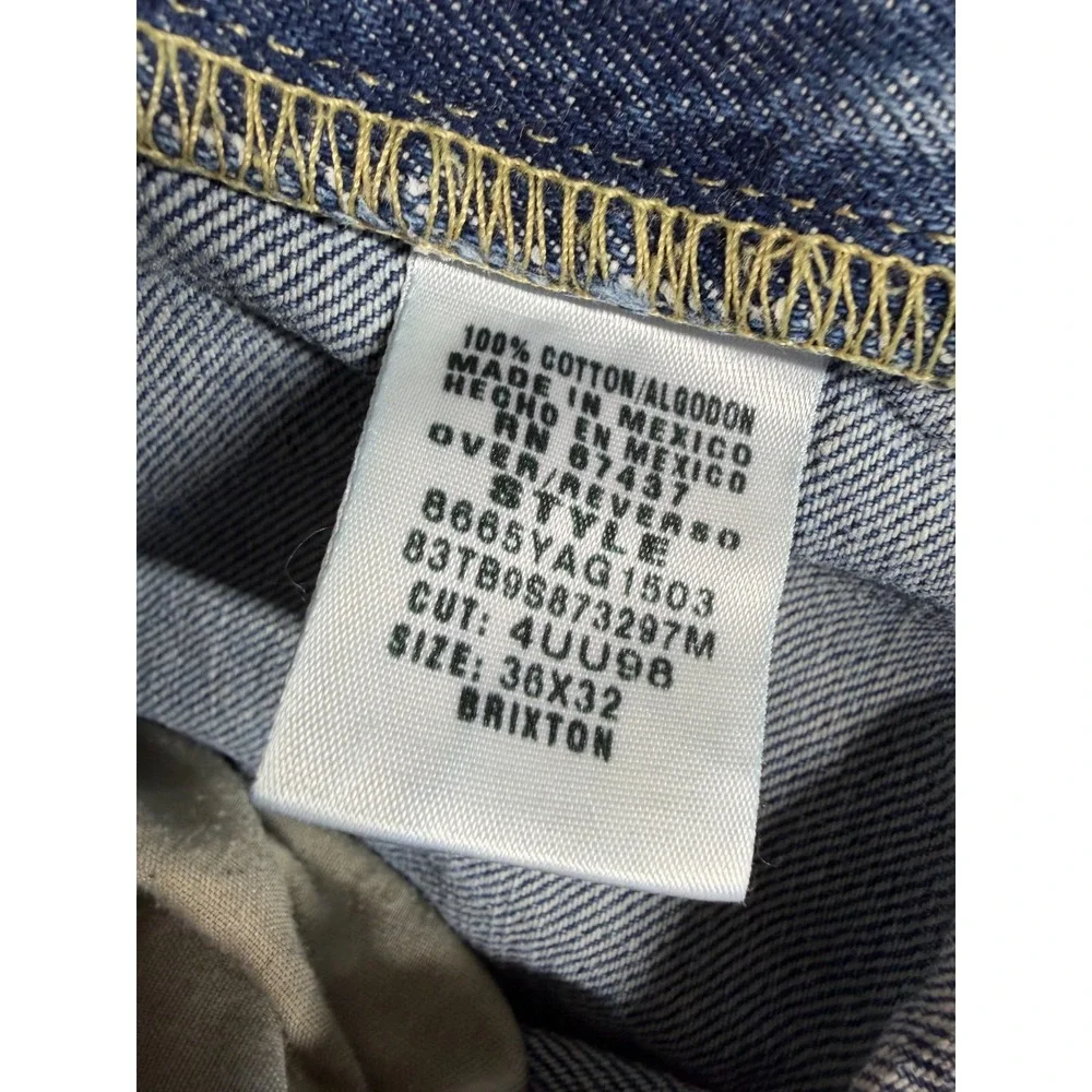 Vtg Polo Jeans Co Ralph Lauren Brixton Jeans Men's 36x32 Y2K Straight Leg Denim